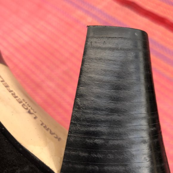 Karl Lagerfeld Suede Booties Size 7.5 - Picture 9 of 16